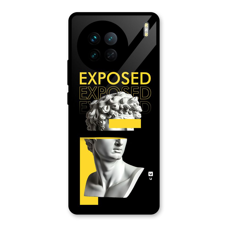 Exposed Sculpture Glass Back Case for Vivo X90