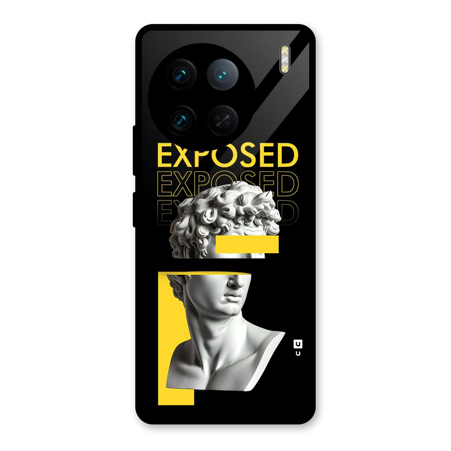 Exposed Sculpture Glass Back Case for Vivo X90 Pro