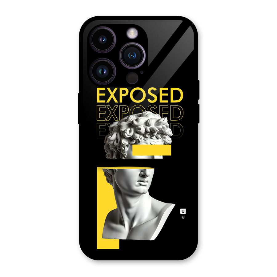 Exposed Sculpture Glass Back Case for iPhone 14 Pro