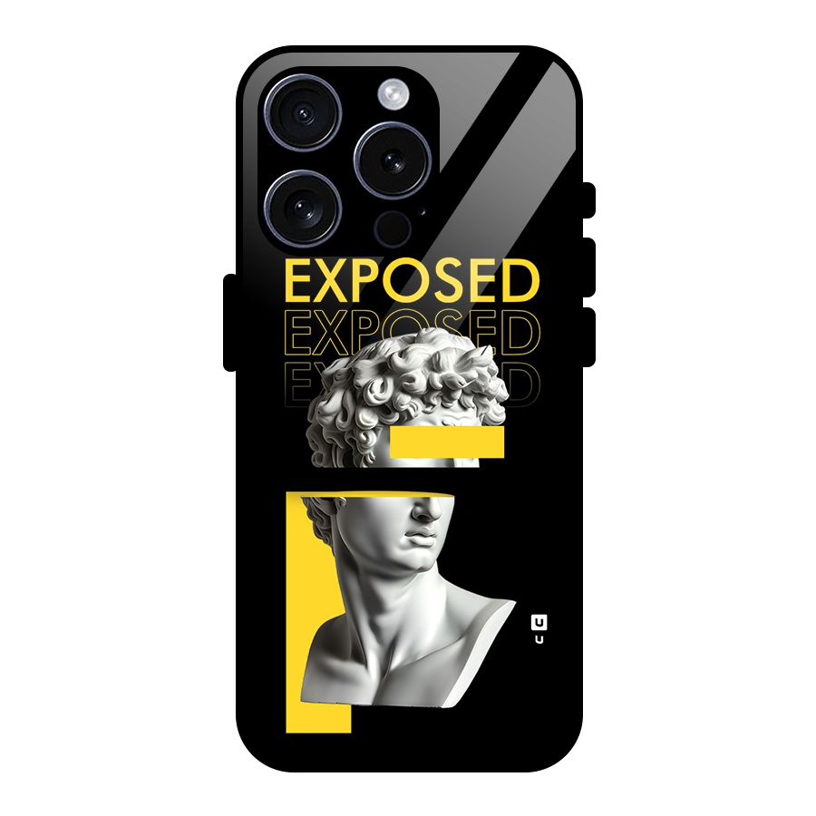 Exposed Sculpture Glass Back Case for iPhone 15 Pro