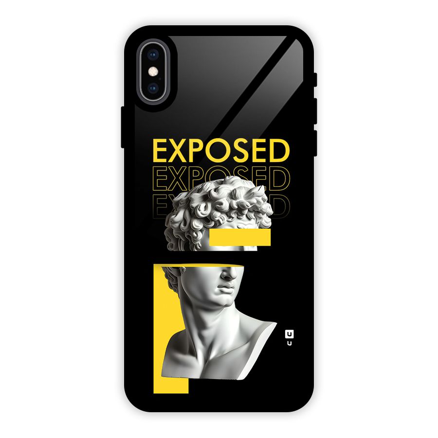 Exposed Sculpture Glass Back Case for iPhone XS Max