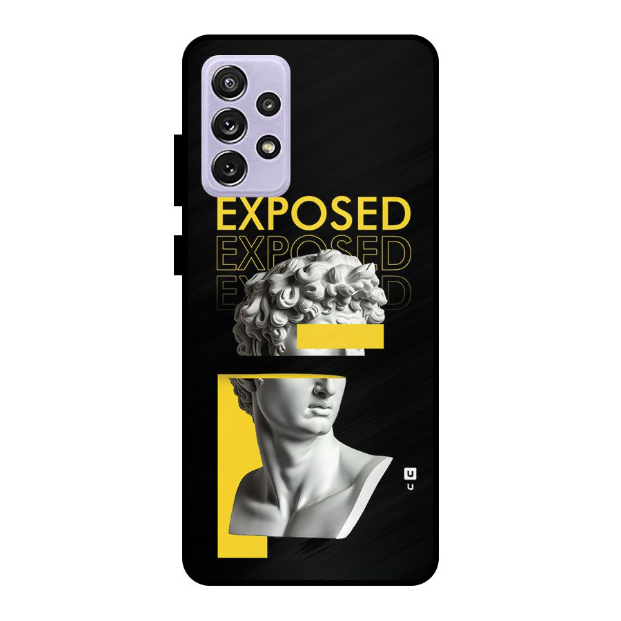 Exposed Sculpture Metal Back Case for Galaxy A72