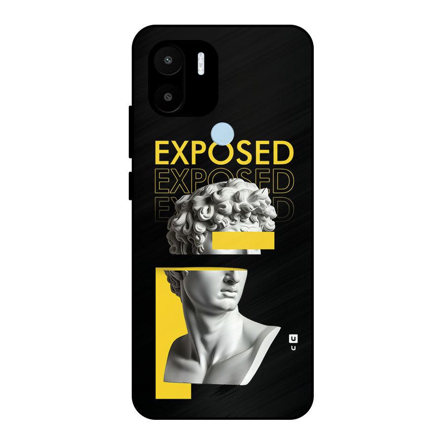 Exposed Sculpture Metal Back Case for Redmi A1 Plus