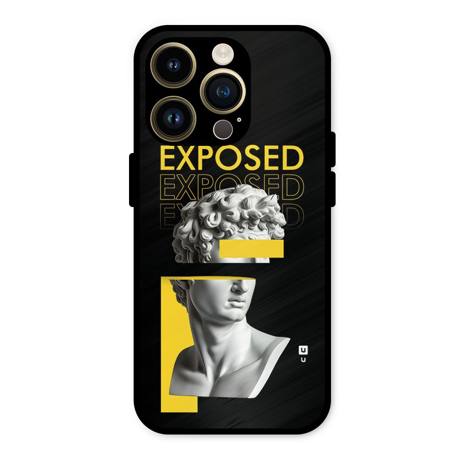 Exposed Sculpture Metal Back Case for iPhone 14 Pro