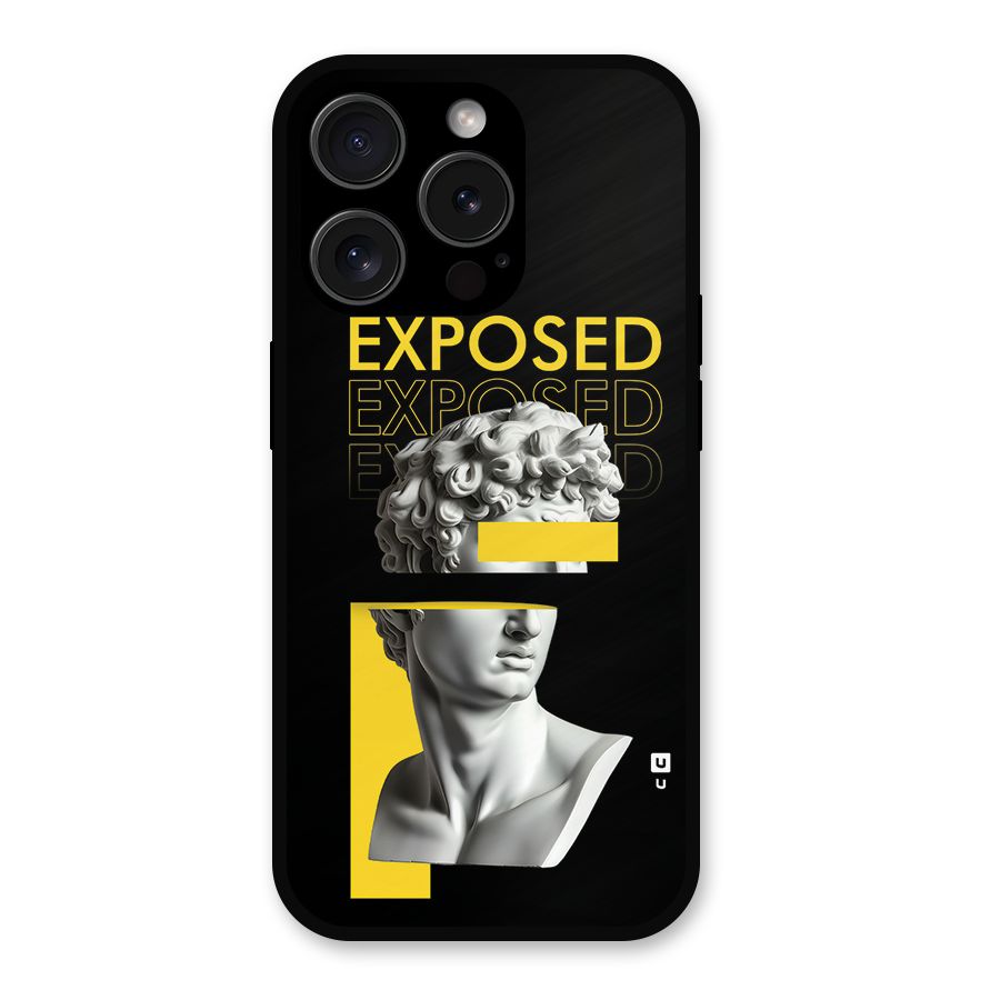 Exposed Sculpture Metal Back Case for iPhone 15 Pro