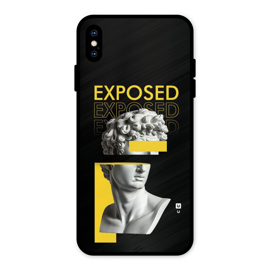 Exposed Sculpture Metal Back Case for iPhone XS Max