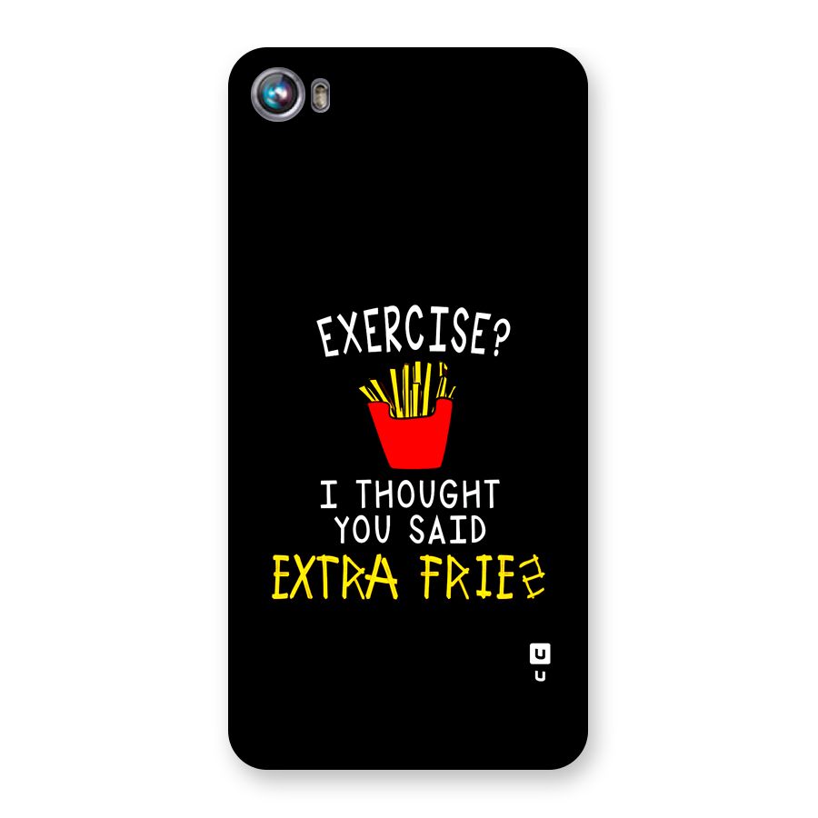 Extra Fries Back Case for Canvas Fire 4 (A107)