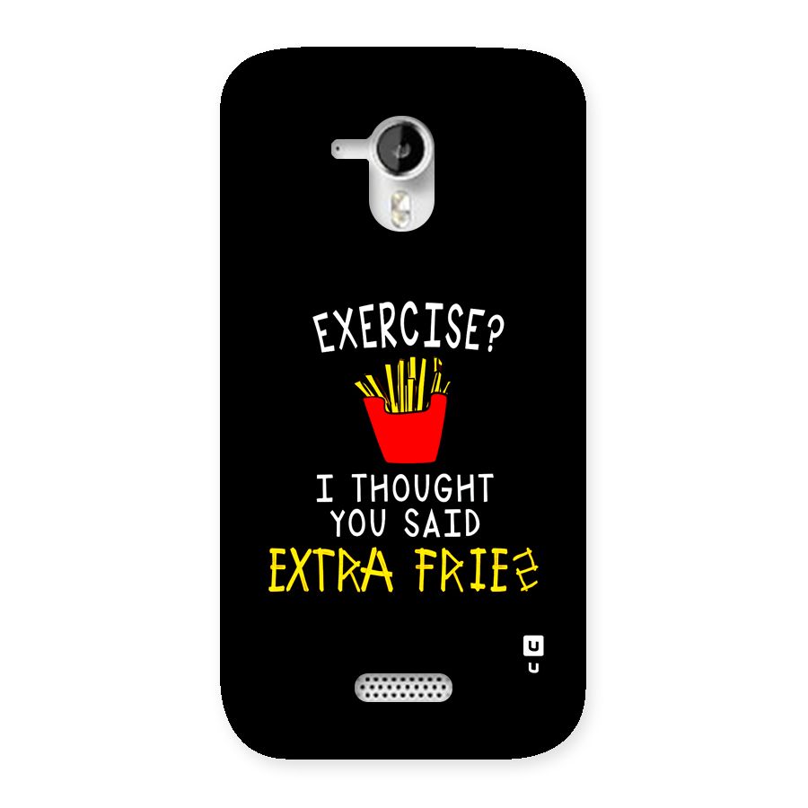 Extra Fries Back Case for Canvas HD A116