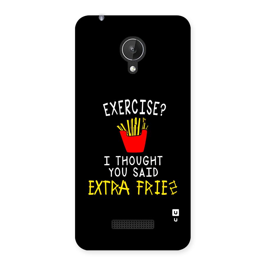 Extra Fries Back Case for Canvas Spark Q380