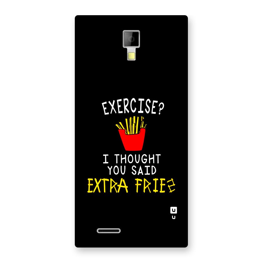 Extra Fries Back Case for Canvas Xpress A99