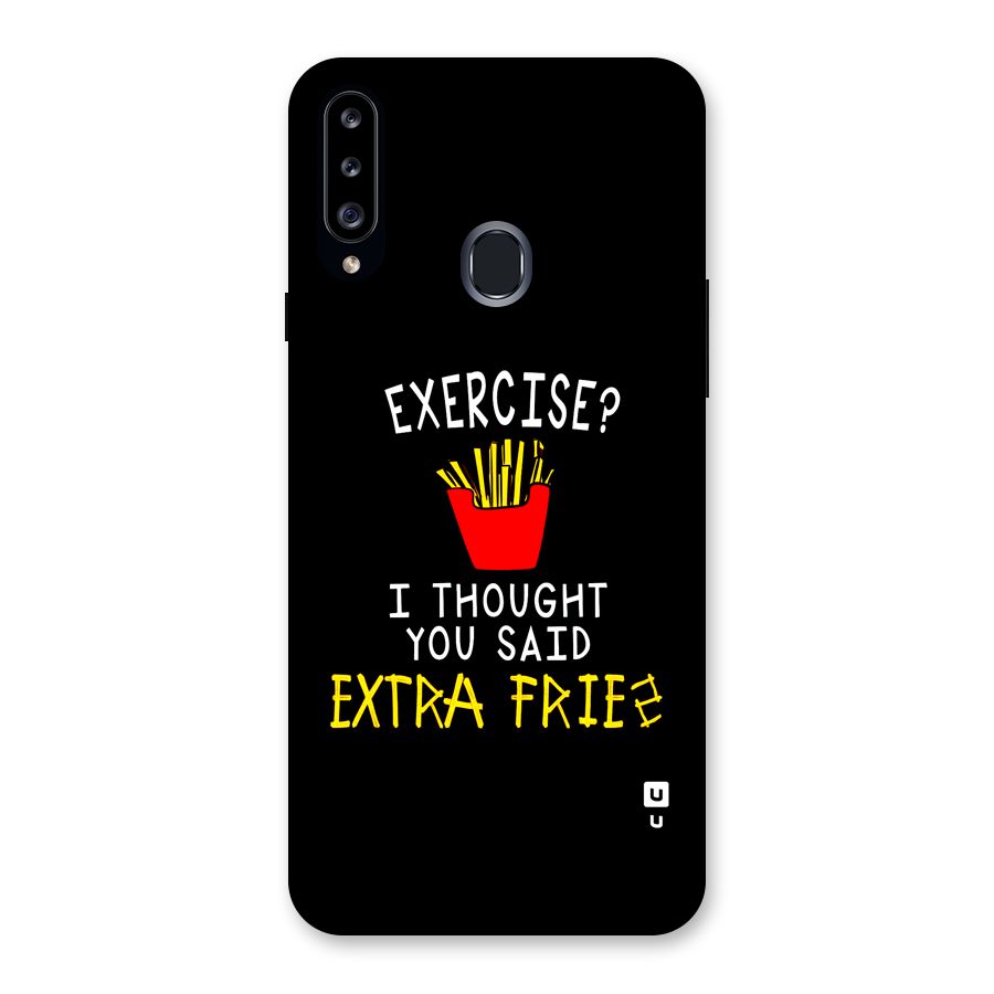 Extra Fries Back Case for Galaxy A20s