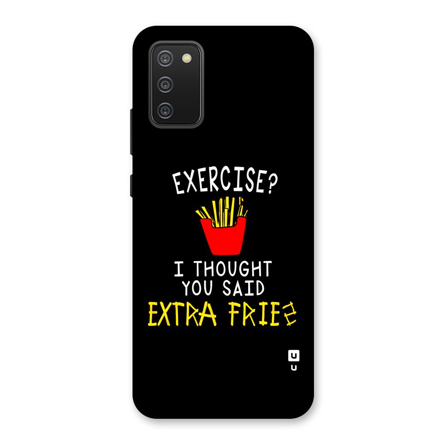 Extra Fries Back Case for Galaxy F02s