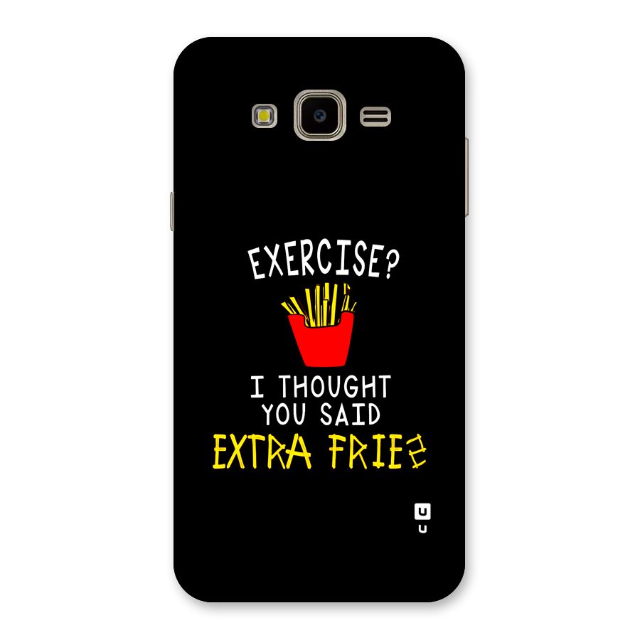 Extra Fries Back Case for Galaxy J7 Nxt