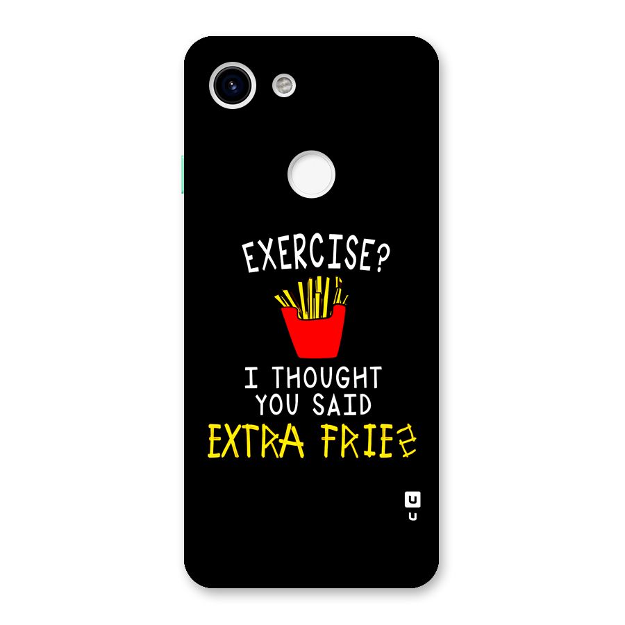 Extra Fries Back Case for Google Pixel 3