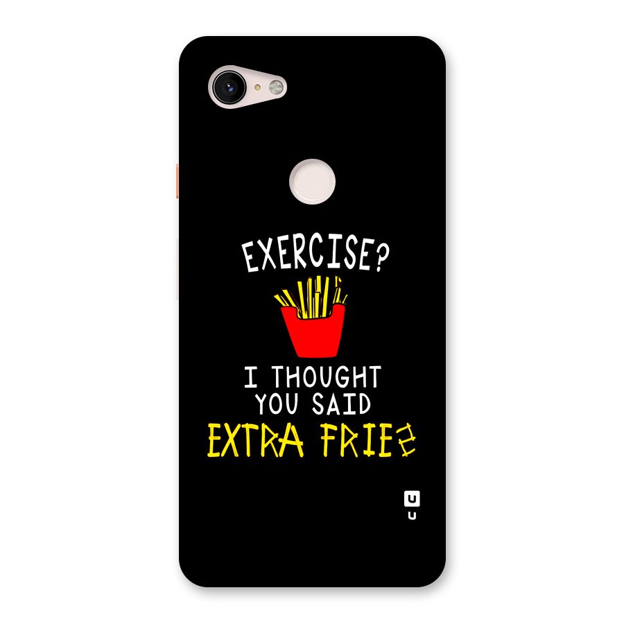 Extra Fries Back Case for Google Pixel 3 XL