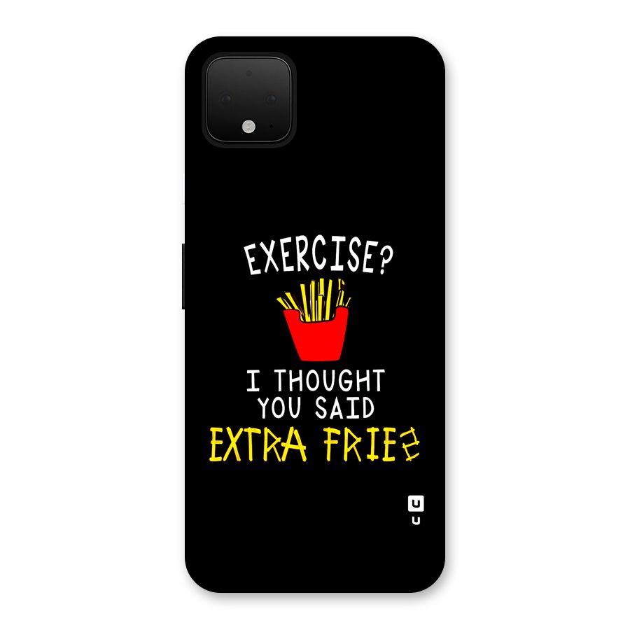 Extra Fries Back Case for Google Pixel 4 XL