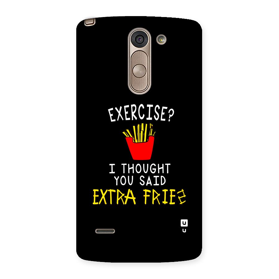 Extra Fries Back Case for LG G3 Stylus