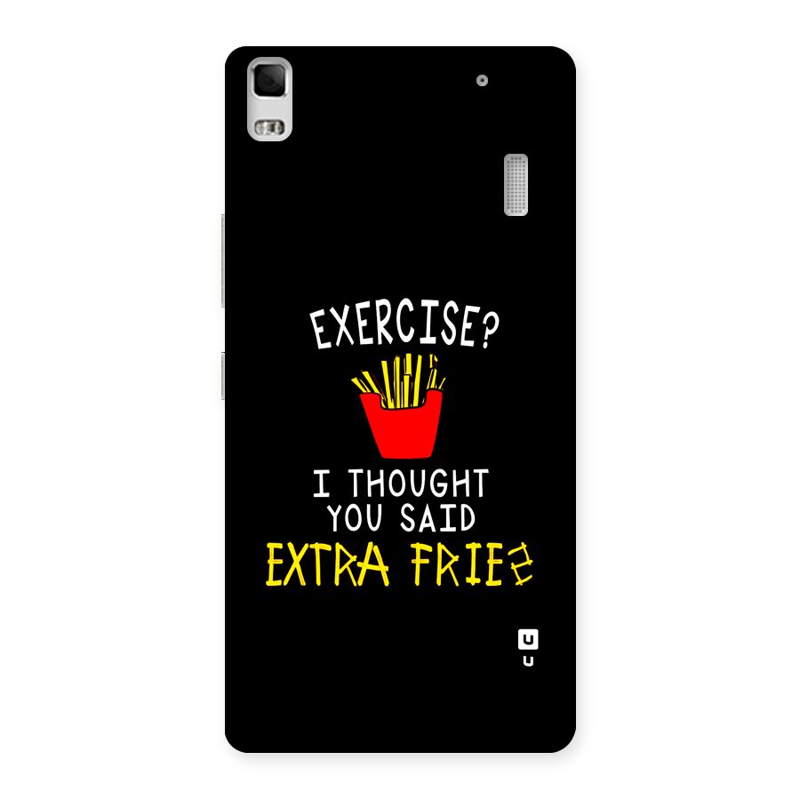 Extra Fries Back Case for Lenovo K3 Note
