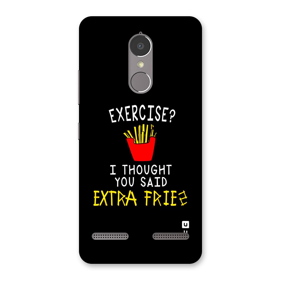 Extra Fries Back Case for Lenovo K6 Power