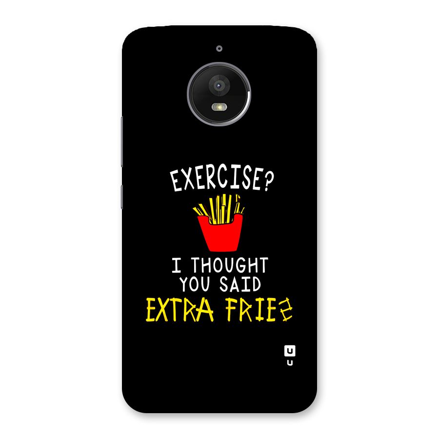 Extra Fries Back Case for Moto E4 Plus