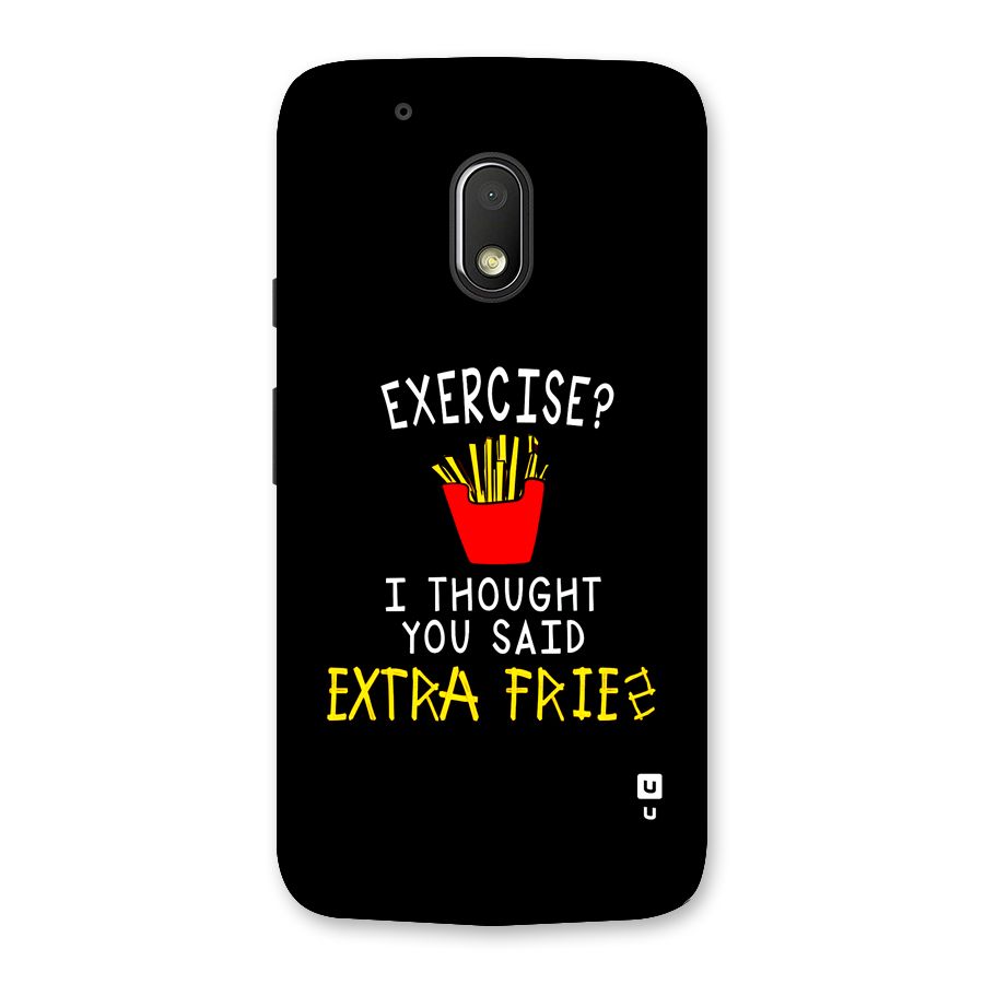 Extra Fries Back Case for Moto G4 Play