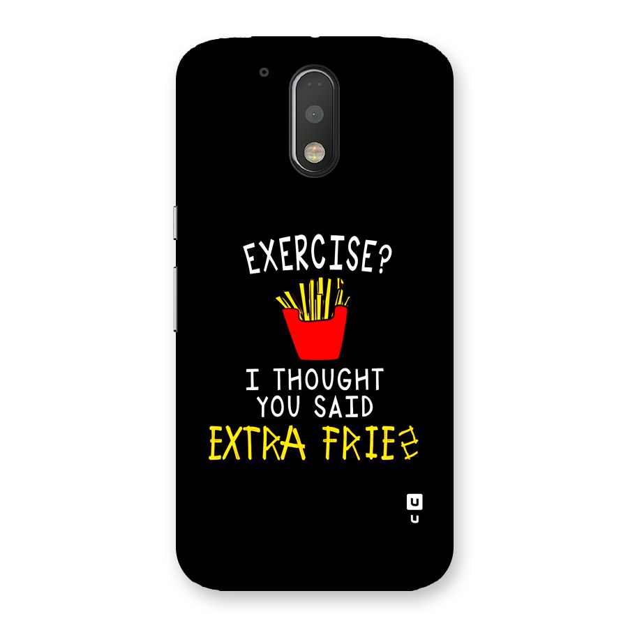 Extra Fries Back Case for Moto G4 Plus