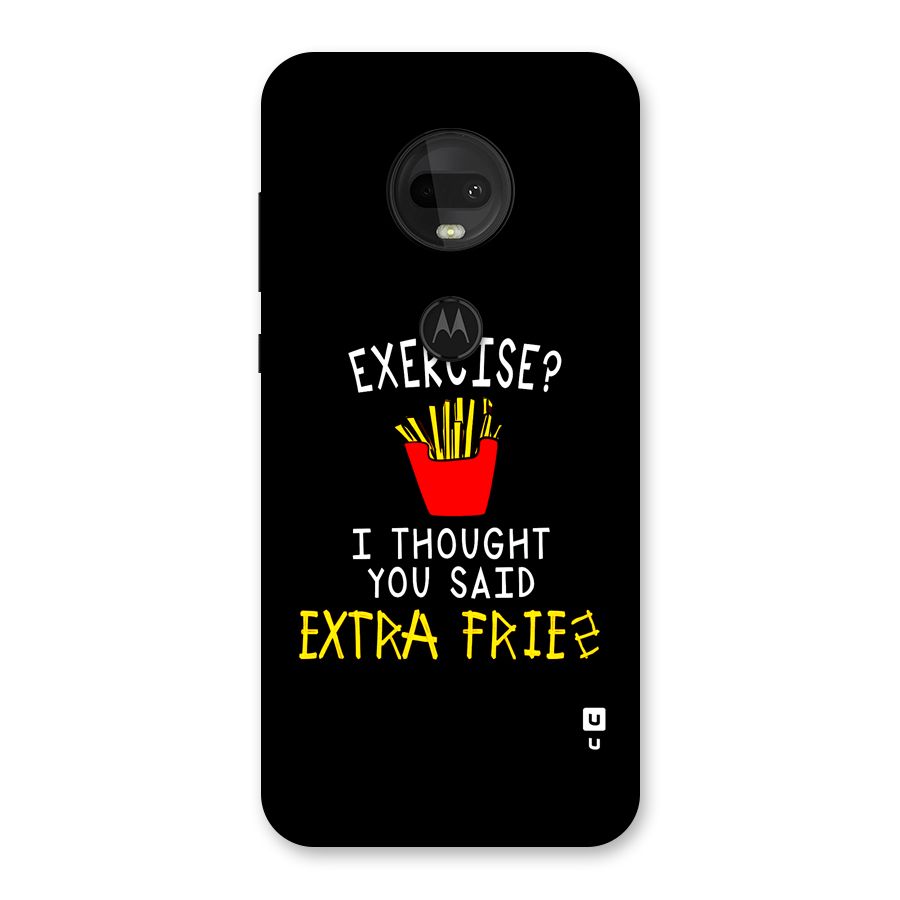Extra Fries Back Case for Moto G7