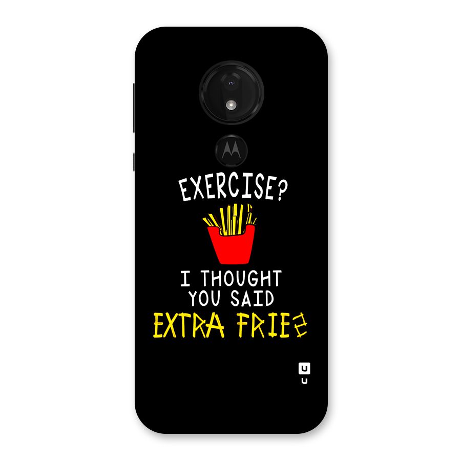 Extra Fries Back Case for Moto G7 Power