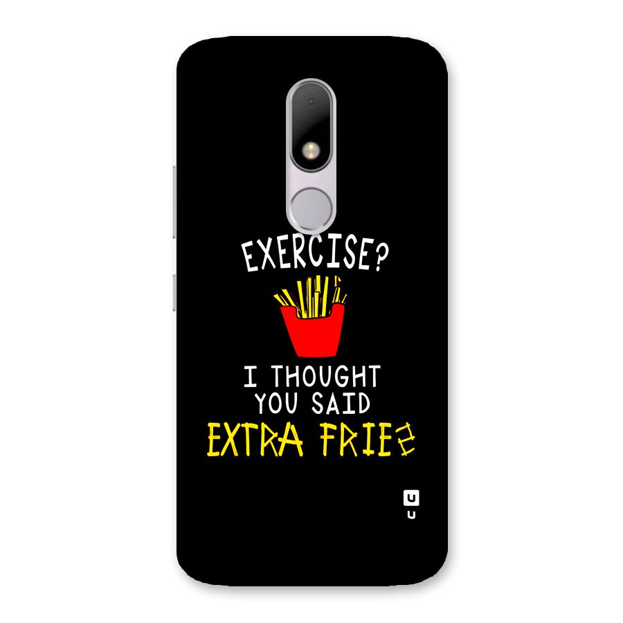 Extra Fries Back Case for Moto M