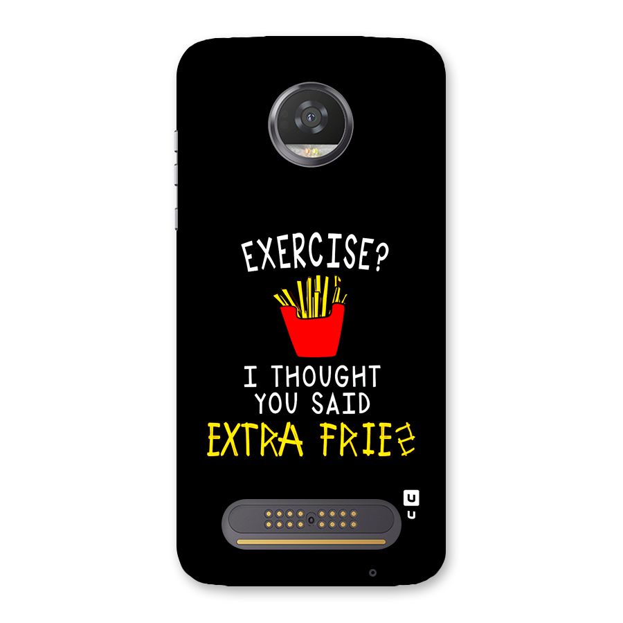 Extra Fries Back Case for Moto Z2 Play