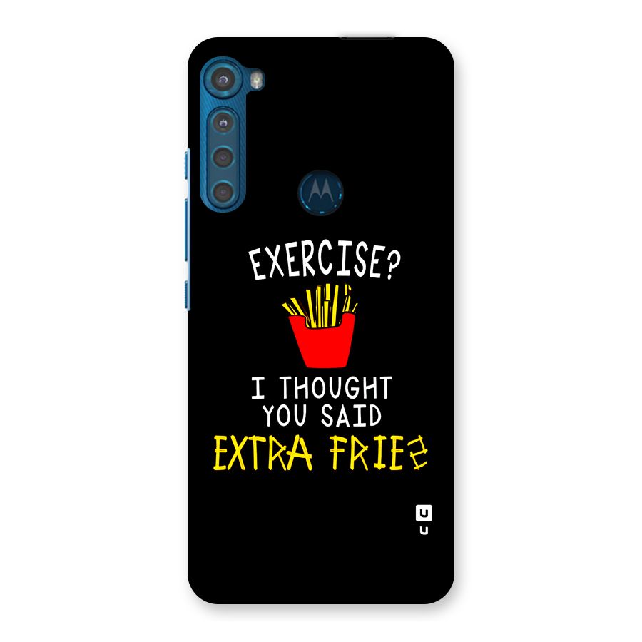 Extra Fries Back Case for Motorola One Fusion Plus