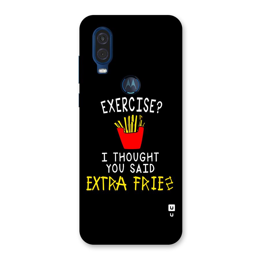Extra Fries Back Case for Motorola One Vision