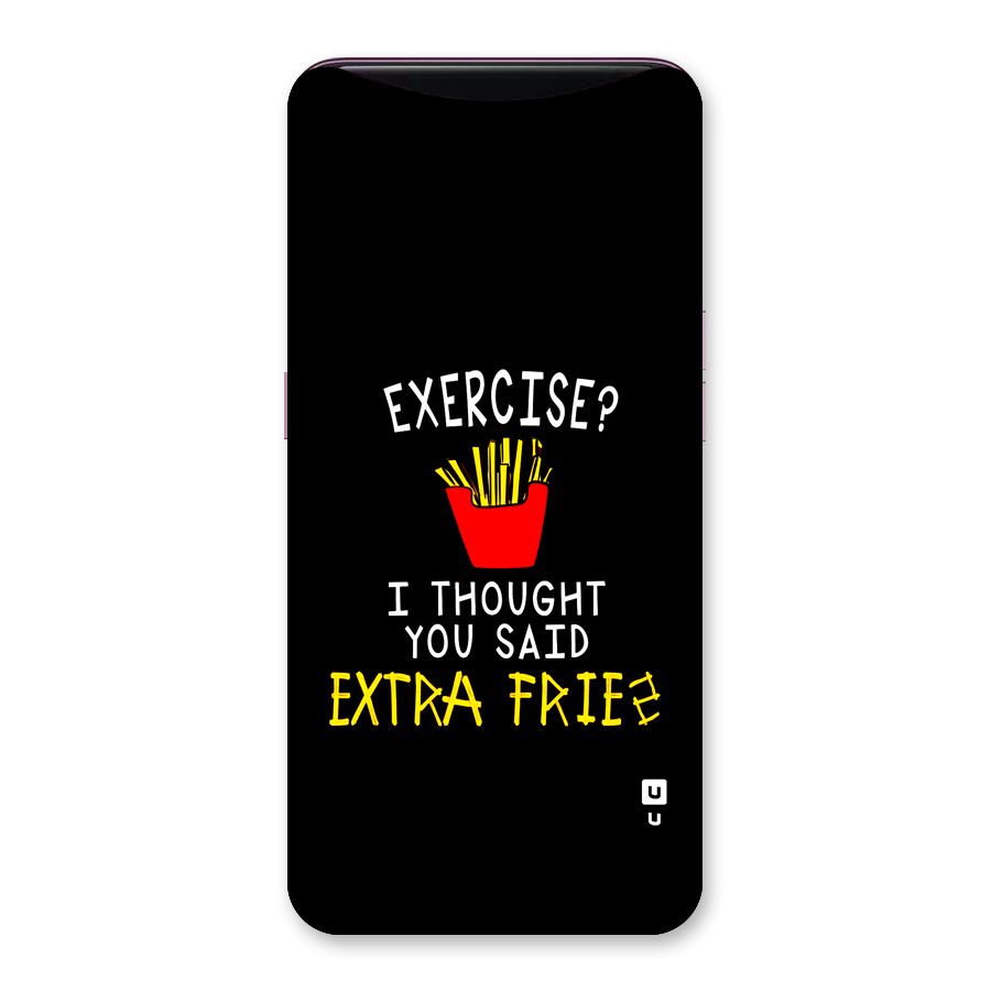 Extra Fries Back Case for Oppo Find X