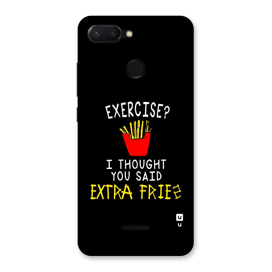 Extra Fries Back Case for Redmi 6