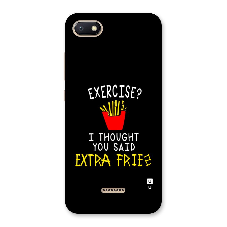 Extra Fries Back Case for Redmi 6A