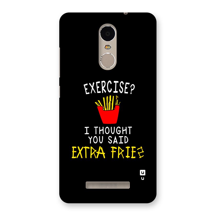 Extra Fries Back Case for Redmi Note 3