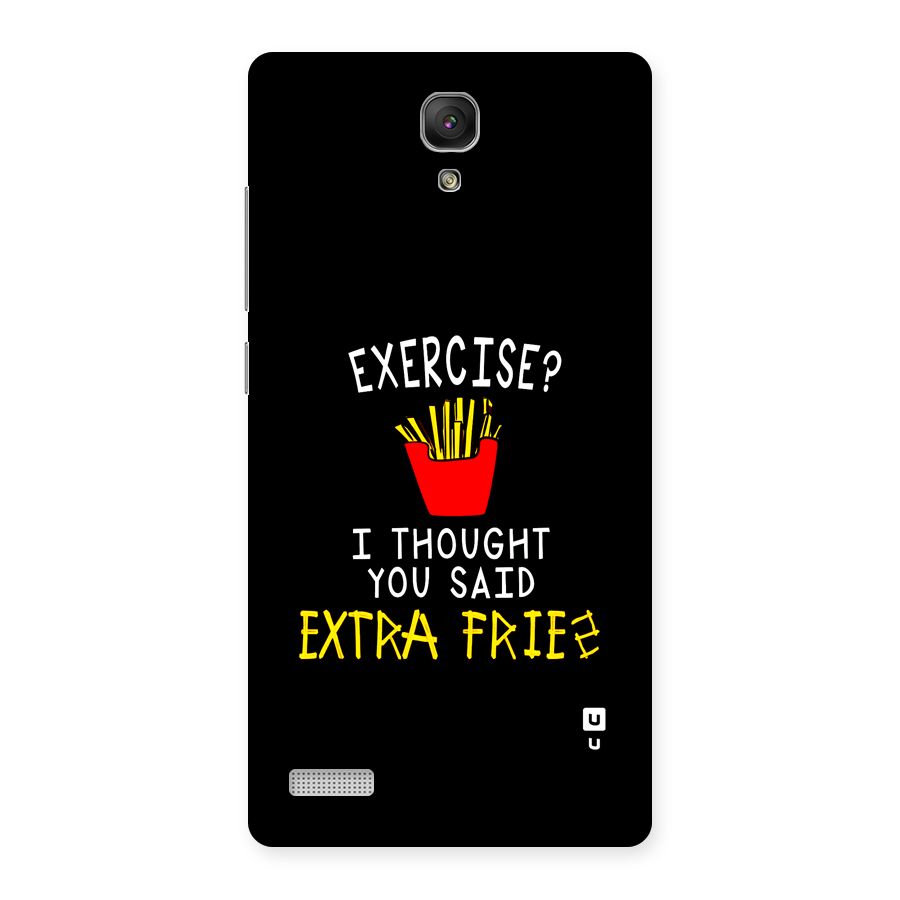 Extra Fries Back Case for Redmi Note Prime