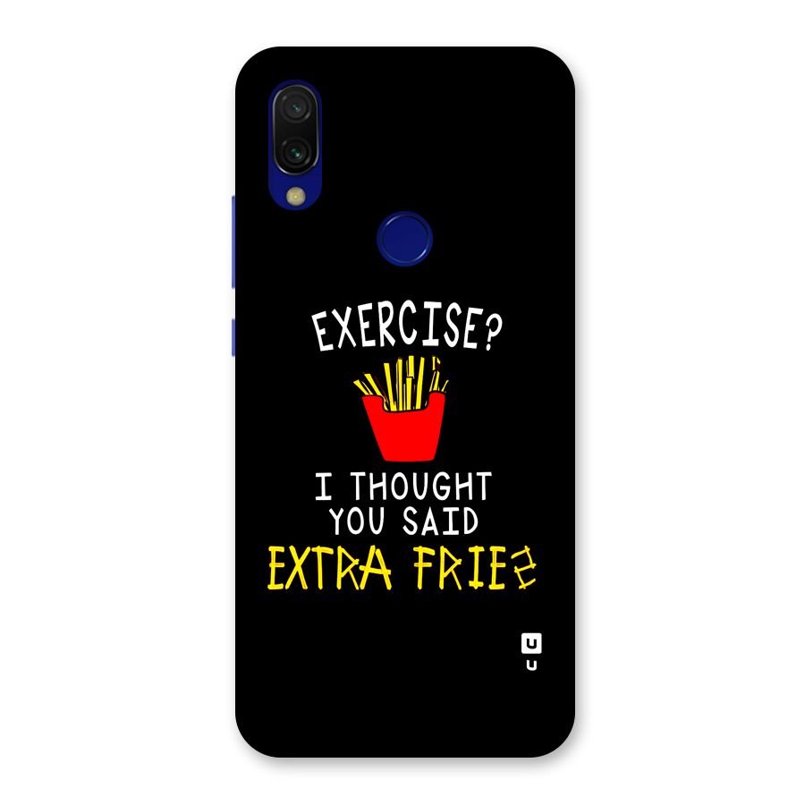 Extra Fries Back Case for Redmi Y3