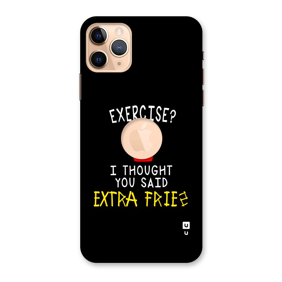 Extra Fries Back Case for iPhone 11 Pro Max Logo Cut