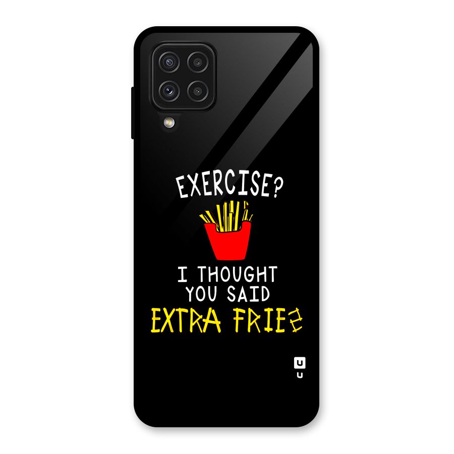 Extra Fries Glass Back Case for Galaxy A22 4G