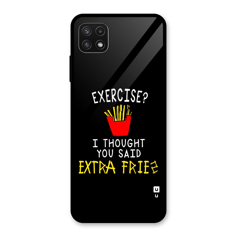 Extra Fries Glass Back Case for Galaxy A22 5G
