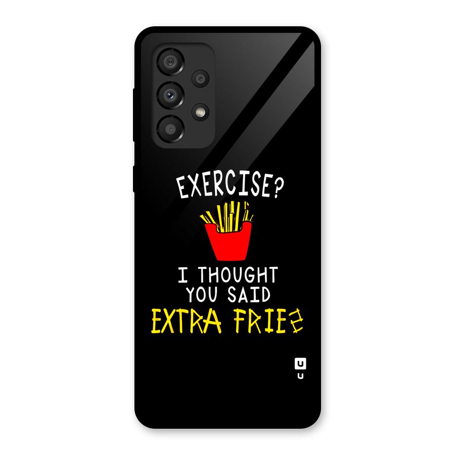 Extra Fries Glass Back Case for Galaxy A33 5G
