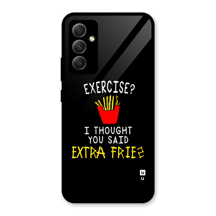 Extra Fries Glass Back Case for Galaxy A34