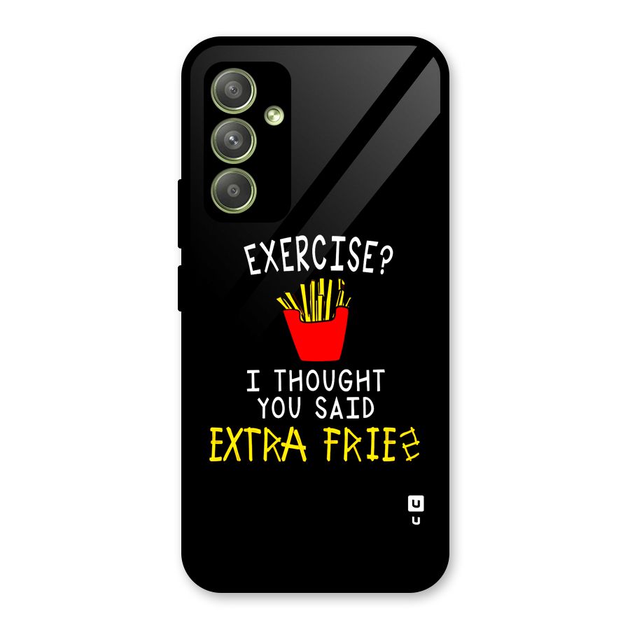Extra Fries Glass Back Case for Galaxy A54