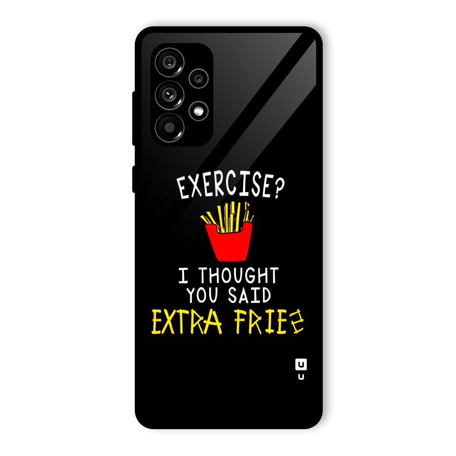 Extra Fries Glass Back Case for Galaxy A73 5G