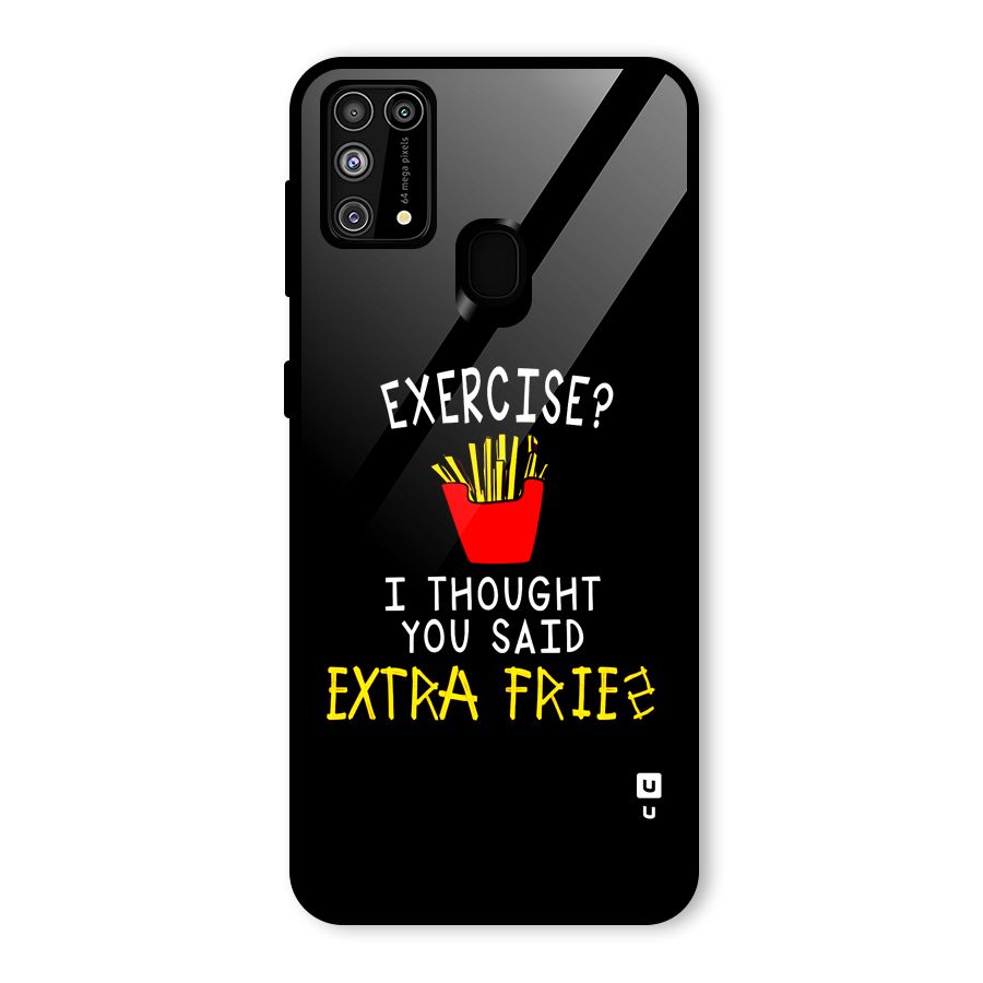 Extra Fries Glass Back Case for Galaxy F41