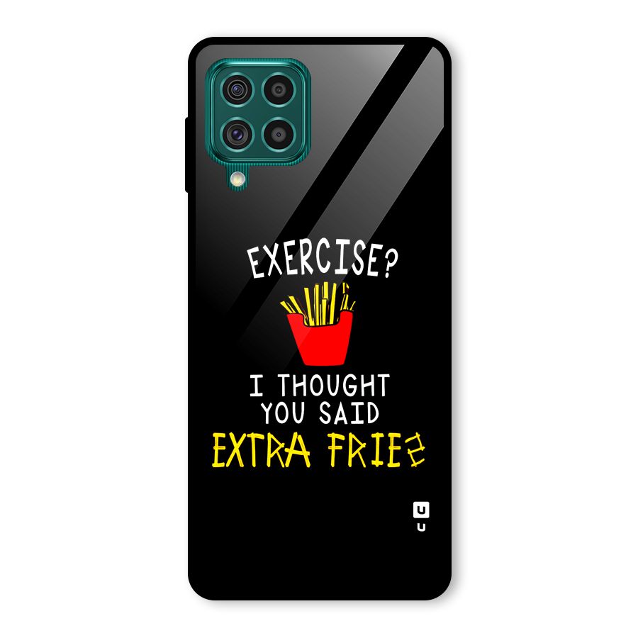 Extra Fries Glass Back Case for Galaxy F62