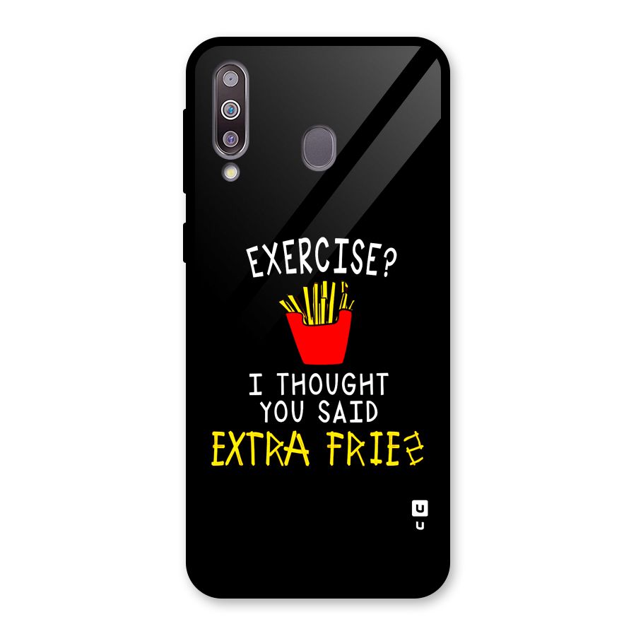 Extra Fries Glass Back Case for Galaxy M30