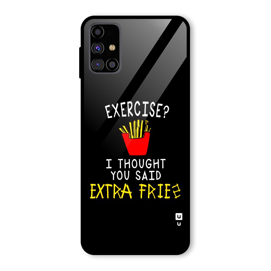 Extra Fries Glass Back Case for Galaxy M31s