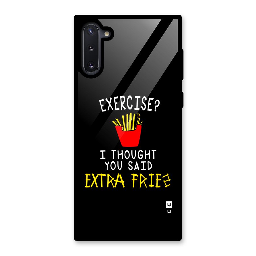 Extra Fries Glass Back Case for Galaxy Note 10